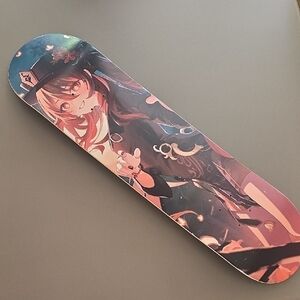 Anime Character Skateboard Deck - Multicolor Artwork